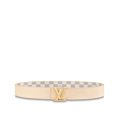 louis vuitton belt initiales damier azur|LV Initiales 30mm Reversible Belt Damier Azur Canvas .